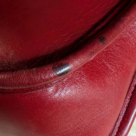 Vintage Coach Hadley Red Crossbody Bag 9935 - Picture 14 of 16